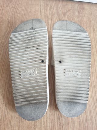 chanclas beige talla 37