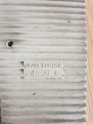 chanclas beige talla 37