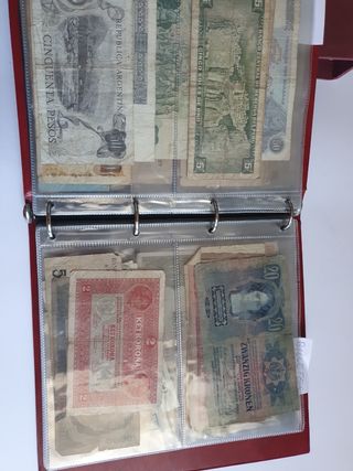 colección billetes antiguos extranjeros