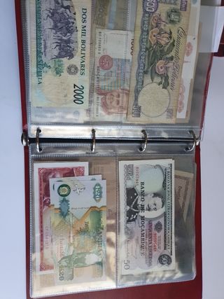 colección billetes antiguos extranjeros