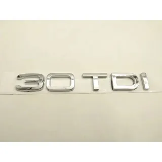 Emblema Logo AUDI 3.0 TDI plata