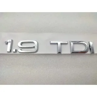 Emblema Logo AUDI 1.9 TDI plata