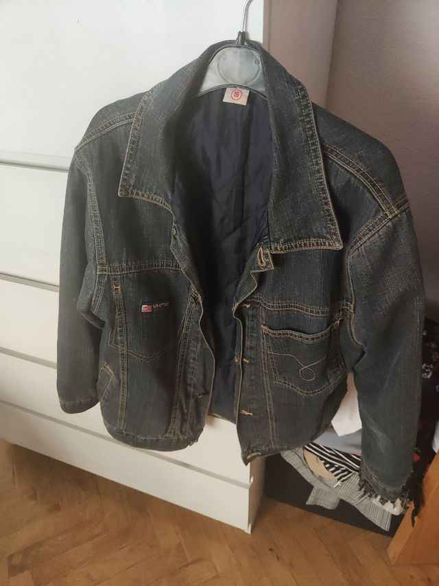 Cazadora vaquera acolchada niño 13-14