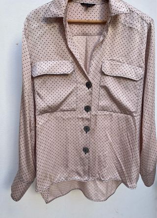 Camisa de raso de chica massimo dutti talla l