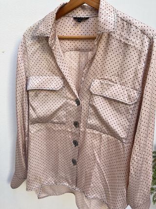 Camisa de raso de chica massimo dutti talla l