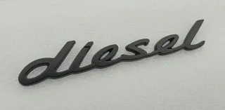 EMBLEMA LETRAS NEGRAS PORSCHE DIESEL 