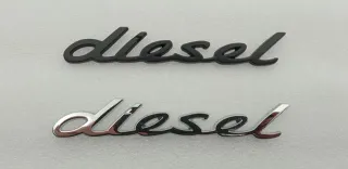EMBLEMA LETRAS NEGRAS PORSCHE DIESEL 