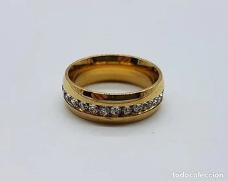 Anillo tipo alianza de caballero