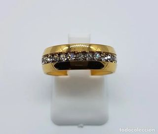 Anillo tipo alianza de caballero