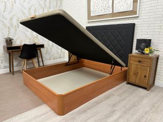 NUEVO CANAPE ABATIBLE EN COLOR CEREZO NOGAL