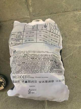 Patines Rollerblade, protecciones y bolsa