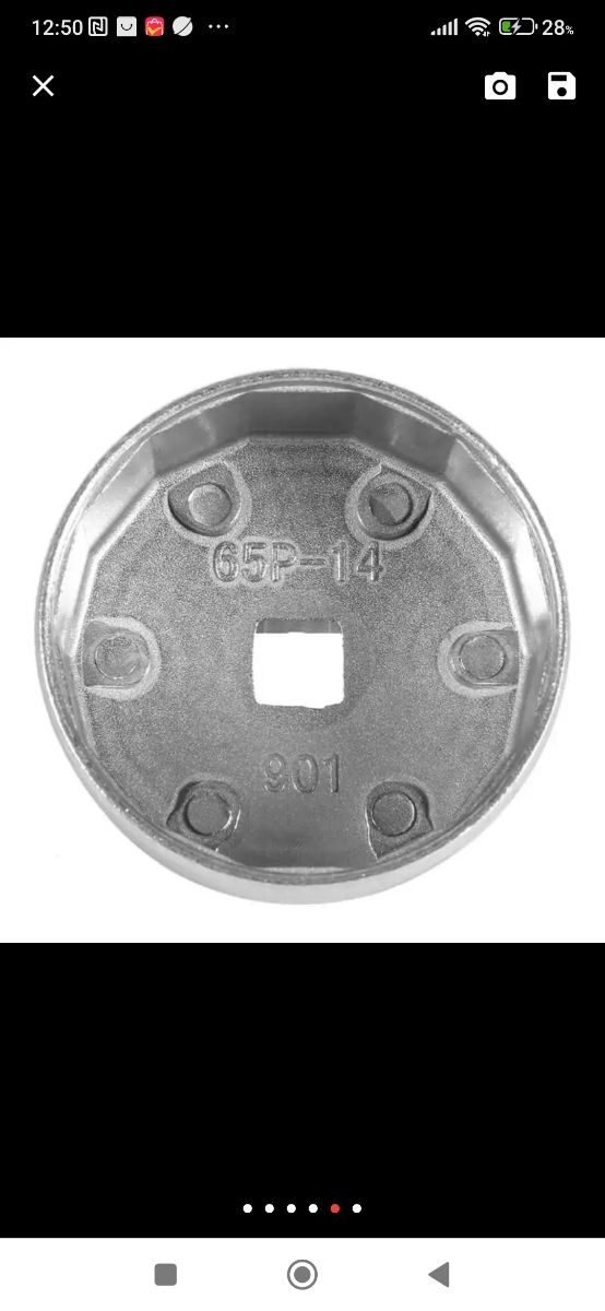 Llave para filtro aceite