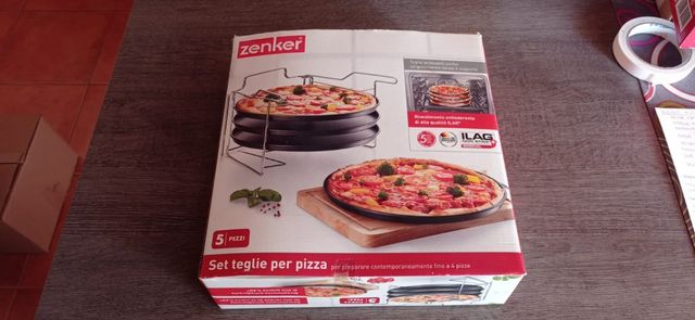 Moldes pizza con soporte Zenker