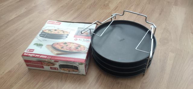 Moldes pizza con soporte Zenker