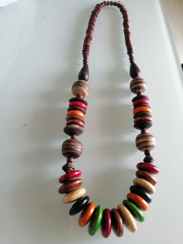 Collana in legno boho