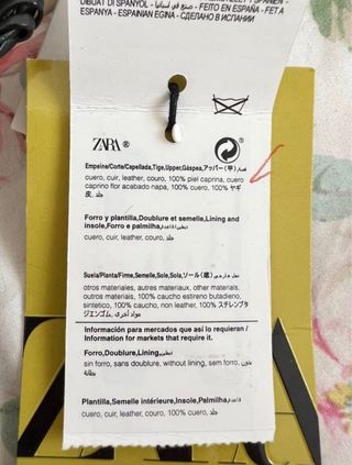 Sandalias tacón atadas de piel Zara Talla 37 