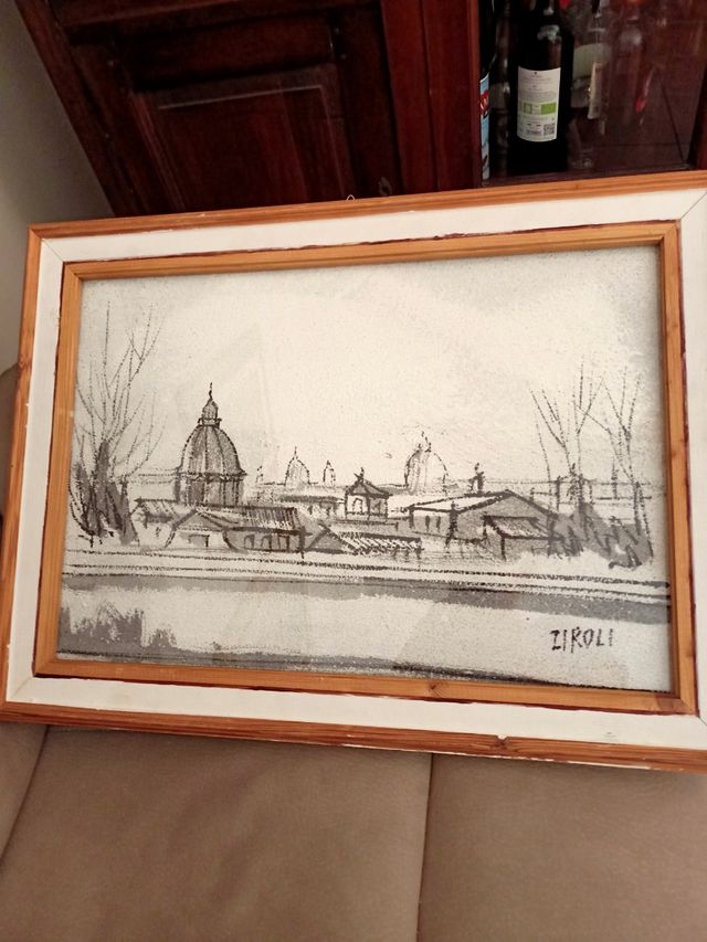 Quadro paesaggio Roma