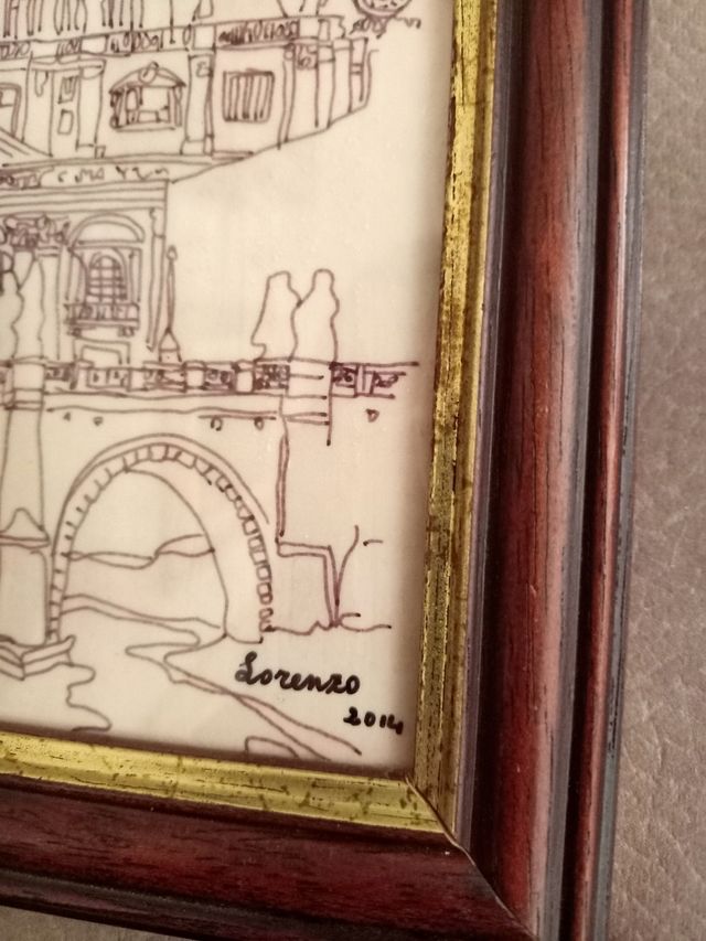 Quadro paesaggio Roma