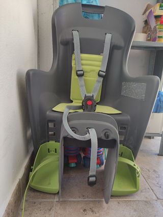 Silla porta niños bici + soporte 
