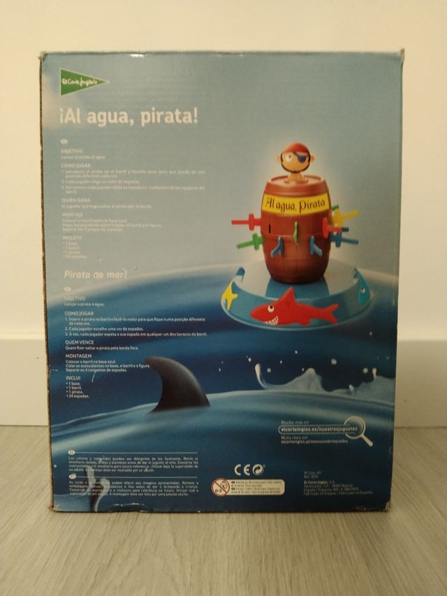 Juego, ¡Al agua, pirata!
