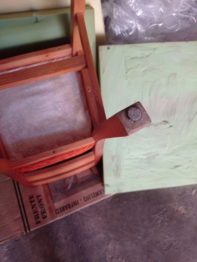 Silla de madera de  roble