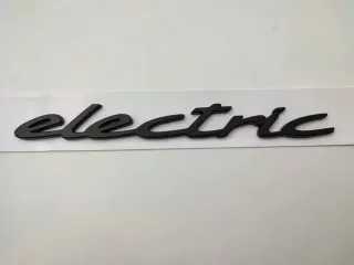 Emblema PORSCHE ELECTRIC negro 