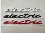 Emblema PORSCHE ELECTRIC rojo 