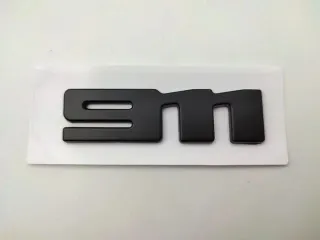 Emblema PORSCHE 9M negro 