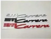 Emblema PORSCHE 9M Carrera rojo