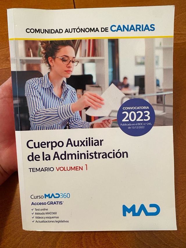 Libro Cuerpo Auxiliar de la Administración V1