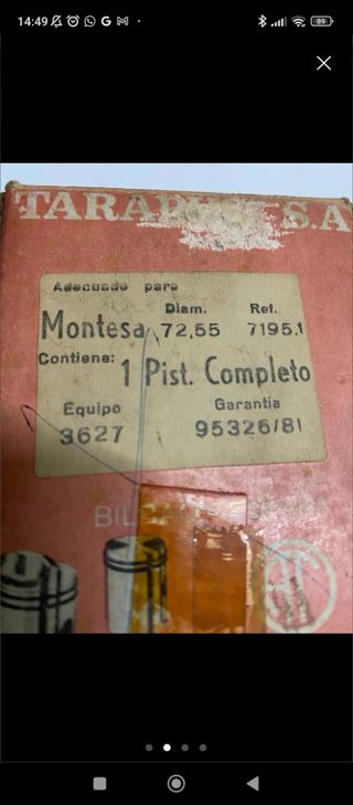 Pistón original montesa cota 247