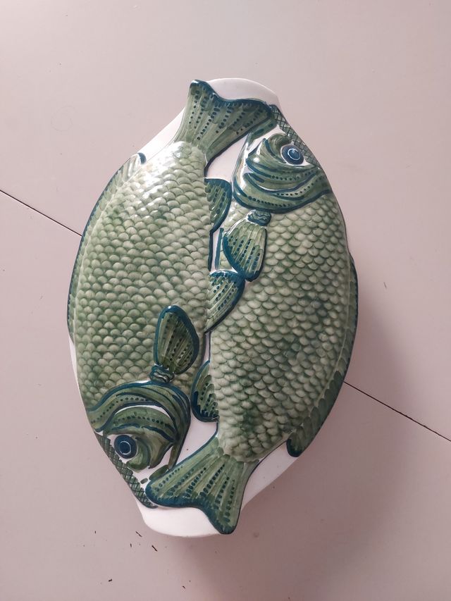 Única Bandeja vintage de barro