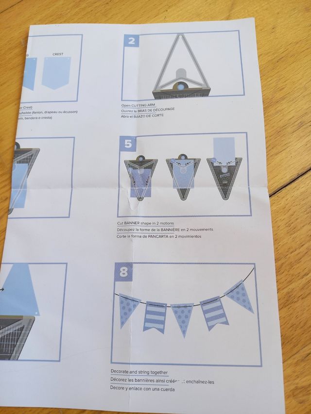 Banner punch board we r memory keepers are