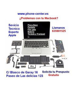 Servicio técnico Apple, MacBook,  MacBook pro ..