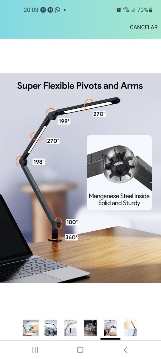 Lámpara de escritorio LED nuevo en caja