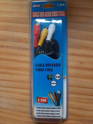 Cable USB 3 RCA Audio VIDEO nuevo