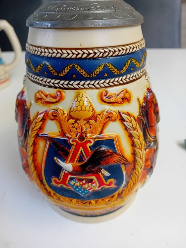 Caraffa Anheuser Busch Stein 1997 1996 ms