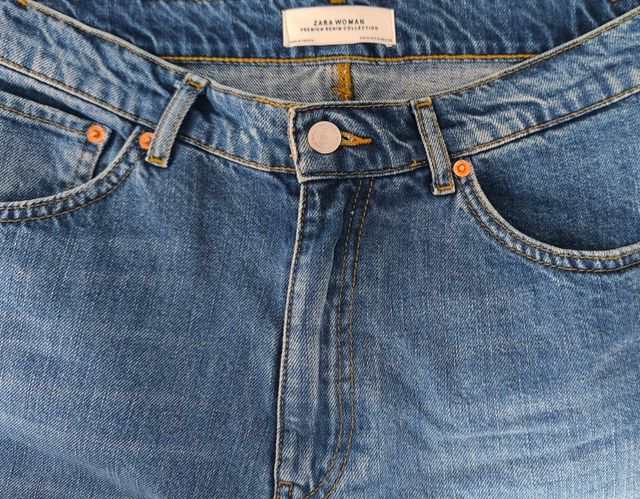 Falda vaquera Zara azul M