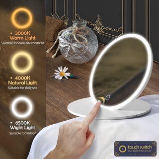 GANPE Espejo De Maquillaje LED