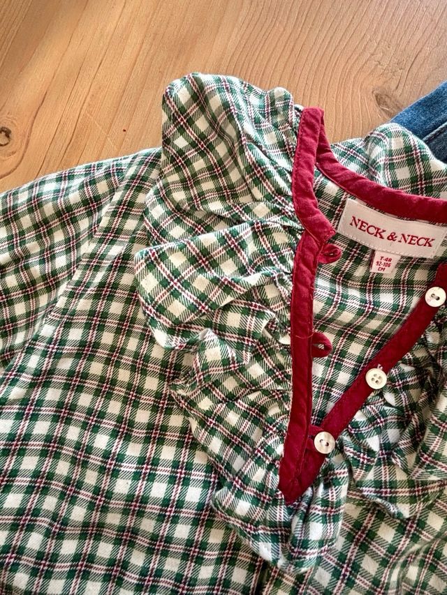 Conjunto camisa pantalon niña T4