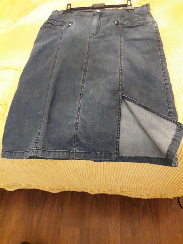 Gonna blu in jeans taglia 48