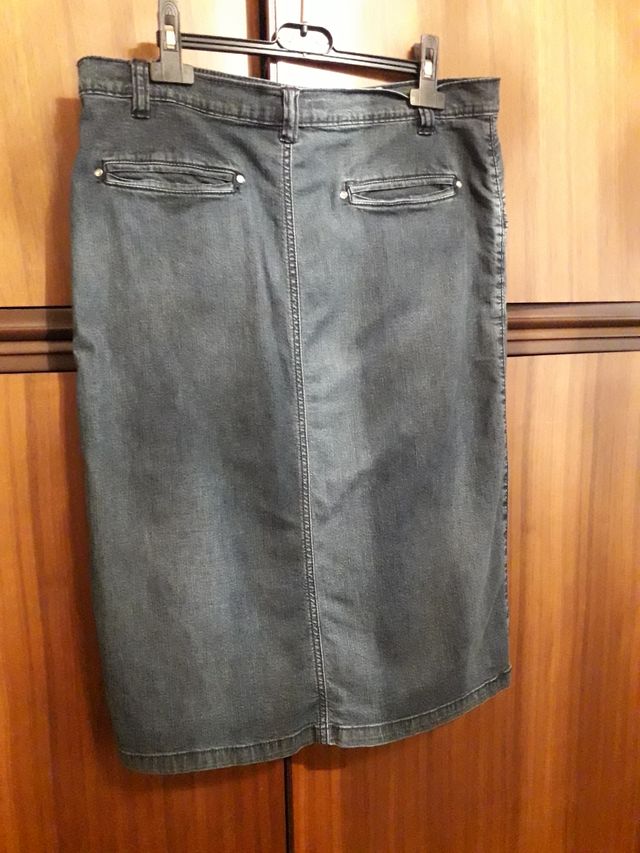 Gonna blu in jeans taglia 48