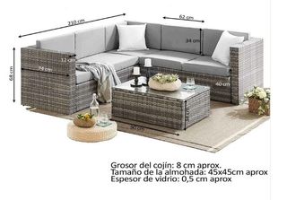 Super Oferta!! Conjunto Exterior Terraza Rinconera