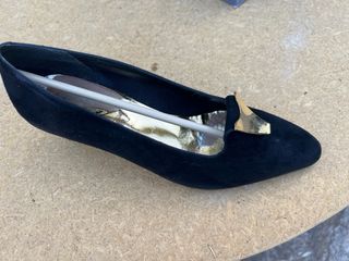 Zapato mujer terciopelo tacon
