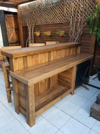 Barras bar 100% madera maciza