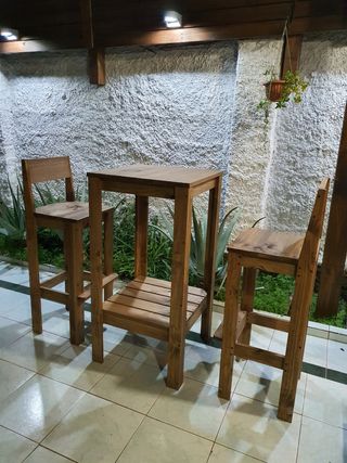 Barras bar 100% madera maciza