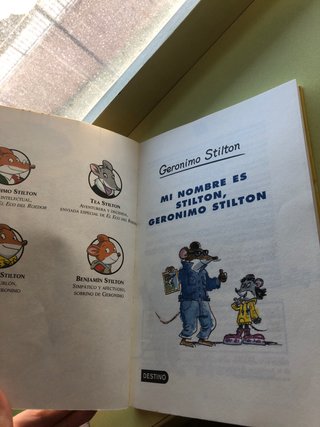 Libro “Mi nombre es Stilton, Geronimo Stilton”