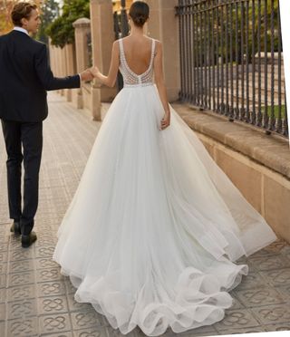 Vestido de novia aire Barcelona (Asier)