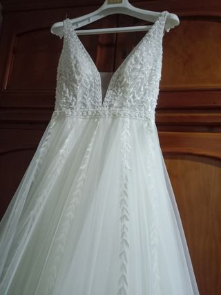 Vestido de novia aire Barcelona (Asier)