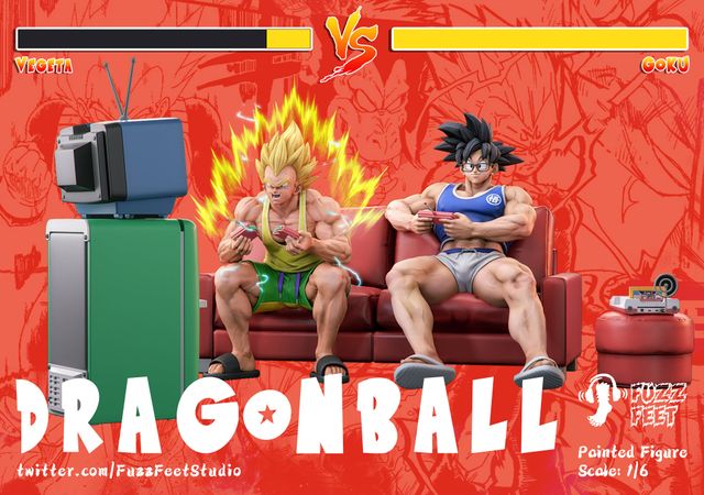 FuzzFeet Studio - Dragon Ball Goku VS Vegeta